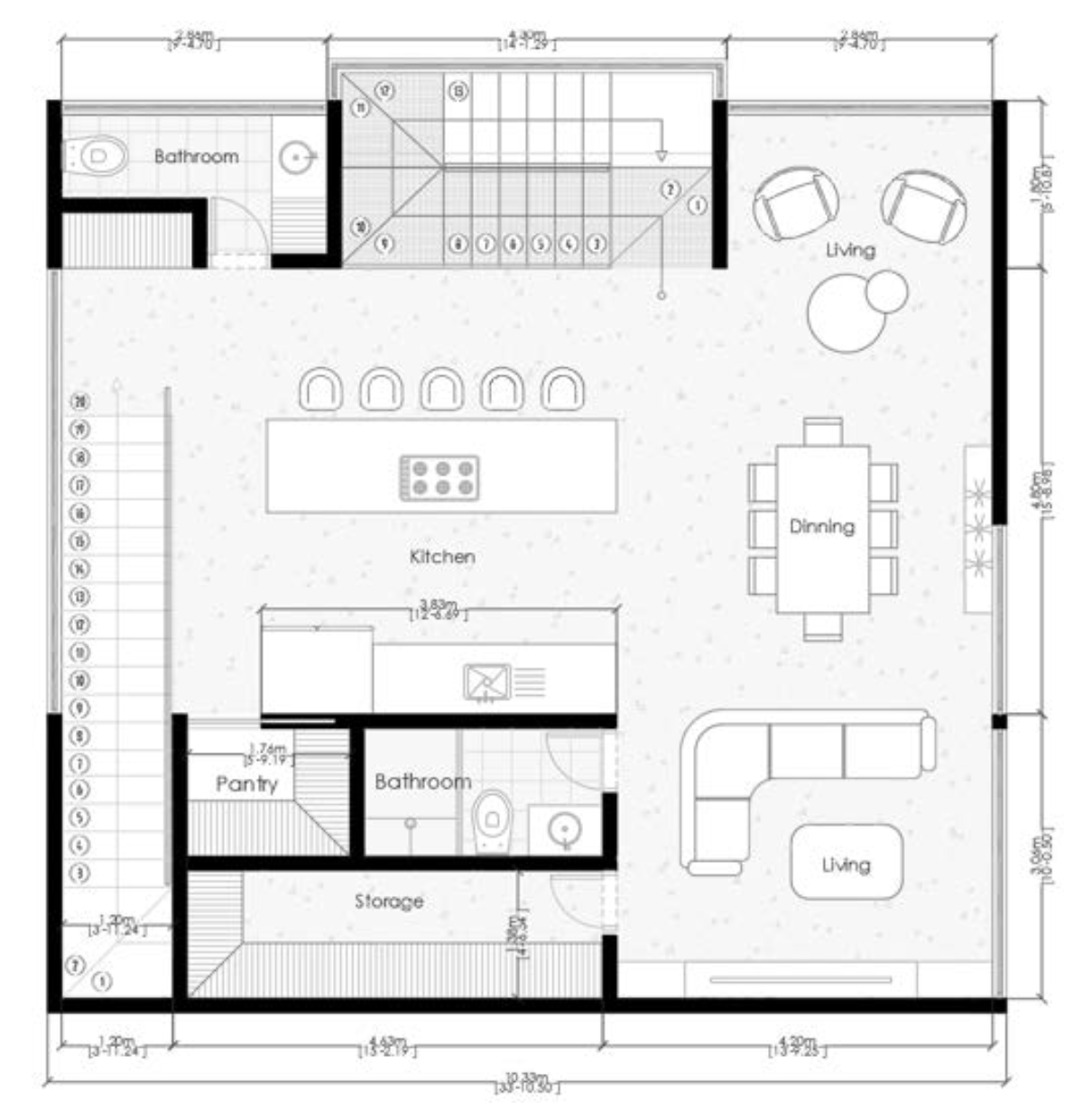 Floor Plan — Model I · 2nd Floor · V1