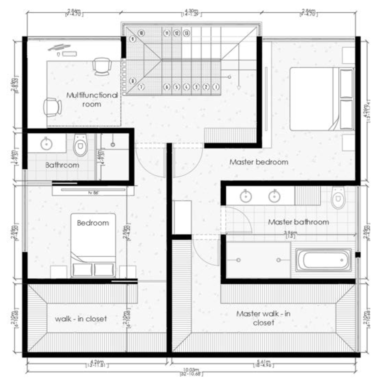 Floor Plan — Model I · 3rd Floor · Model I